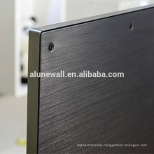 Alunewall 3mm Brushed Aluminum Plastic Composite Panel For TV Back board